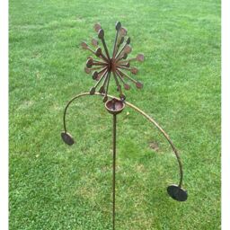 Poppyforge Allium Wind Rocker Double BM/RtR - Steel - W54 x H148.5 cm in Brown - thumbnail 5