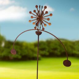 Poppyforge Allium Wind Rocker Double BM/RtR - Steel - W54 x H148.5 cm in Brown - thumbnail 1