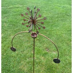 Poppyforge Allium Wind Rocker Double BM/RtR - Steel - W54 x H148.5 cm in Brown - thumbnail 3