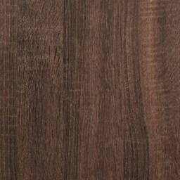 Berkfield Home Modern Bed Frame Brown Oak 120x190 cm Small Double - thumbnail 9