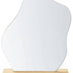 Wyld and Coco Luna Home Irregular-Shape Standing Mirror - Bamboo Wood 22 x 19 cm in Brown - thumbnail 2