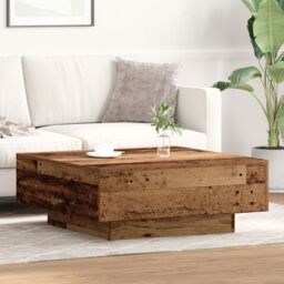 Berkfield Home Coffee Table - Old Wood - 80x80x31 cm - Engineered Wood in Brown - Size: 80 x 80 x 31 cm