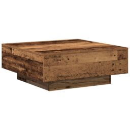 Berkfield Home Coffee Table - Old Wood - 80x80x31 cm - Engineered Wood in Brown - Size: 80 x 80 x 31 cm - thumbnail 2