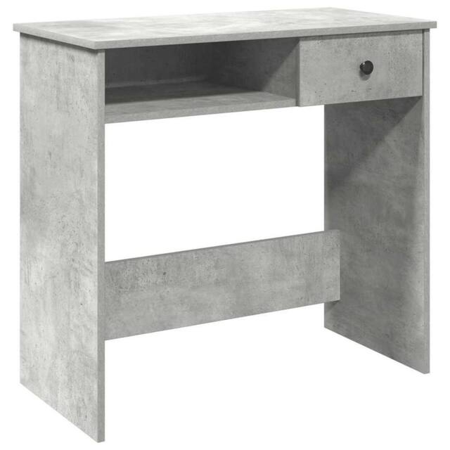Berkfield Home Desk Concrete Grey 80x40x75 cm Engineered Wood - Size: 80 x 40 x 75 cm - image 1