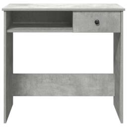 Berkfield Home Desk Concrete Grey 80x40x75 cm Engineered Wood - Size: 80 x 40 x 75 cm - thumbnail 5