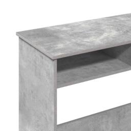 Berkfield Home Desk Concrete Grey 80x40x75 cm Engineered Wood - Size: 80 x 40 x 75 cm - thumbnail 9