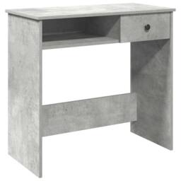 Berkfield Home Desk Concrete Grey 80x40x75 cm Engineered Wood - Size: 80 x 40 x 75 cm