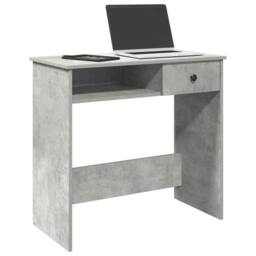 Berkfield Home Desk Concrete Grey 80x40x75 cm Engineered Wood - Size: 80 x 40 x 75 cm - thumbnail 2