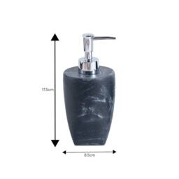 Showerdrape Octavia Bathroom Accessory Set - Soap Dispenser & Toothbrush Holder in Grey - thumbnail 4