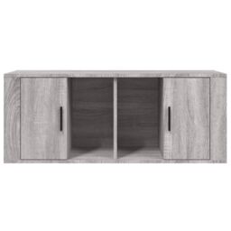 Berkfield Home TV Cabinet Grey Sonoma 100x35x40 cm Engineered Wood - Size: 100 x 35 x 40 cm - thumbnail 6