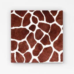 "Warren Reed - Designer Giraffe Spots Print Canvas in Brown - Size: W16"" x H16""" - thumbnail 1