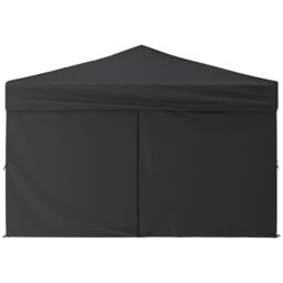 Berkfield Home Folding Party Tent with Sidewalls Anthracite 3x3 m in Black - thumbnail 4