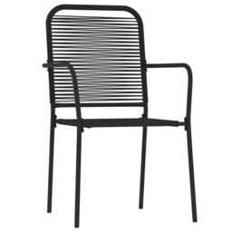 Berkfield Home 7 Piece Garden Dining Set Black - thumbnail 3