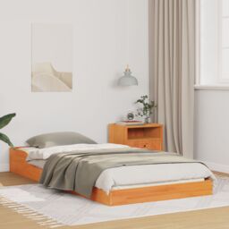 Berkfield Home Wax brown 90 x 200 cm Pine wood - thumbnail 1