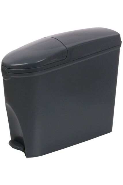 ProKleen Grey Pedal Operated Toilet Sanitary Bin 20 Litre Capacity - image 1