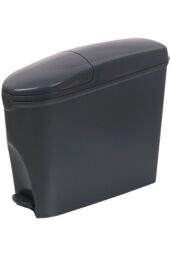 ProKleen Grey Pedal Operated Toilet Sanitary Bin 20 Litre Capacity - thumbnail 1