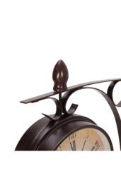 Living and Home European Retro Double Sided Wall Clock in Black - thumbnail 3