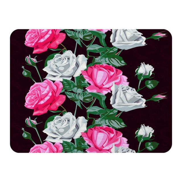 Benjamin Tate Design Pattern Of Pink & White Flowers Blanket in Natural - Size: 120 cm x 150 cm - image 1