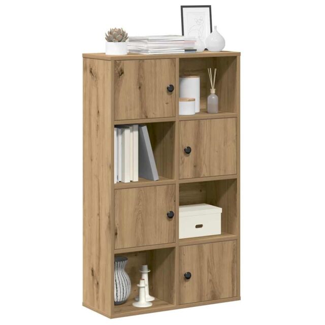 Berkfield Home Bookcase Artisan Oak 60x24x101.5 cm Engineered Wood in Brown - image 1