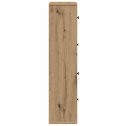 Berkfield Home Bookcase Artisan Oak 60x24x101.5 cm Engineered Wood in Brown - thumbnail 6