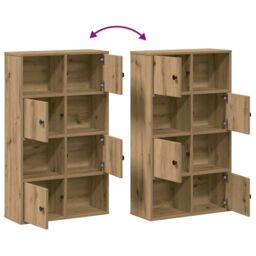 Berkfield Home Bookcase Artisan Oak 60x24x101.5 cm Engineered Wood in Brown - thumbnail 8