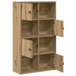 Berkfield Home Bookcase Artisan Oak 60x24x101.5 cm Engineered Wood in Brown - thumbnail 5