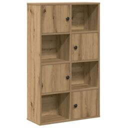 Berkfield Home Bookcase Artisan Oak 60x24x101.5 cm Engineered Wood in Brown - thumbnail 2