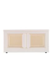 H&O Direct Collapsible Plastic Storage Bins Double-Door Organizer Box in White - Size: Small - thumbnail 2