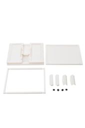 H&O Direct Collapsible Plastic Storage Bins Double-Door Organizer Box in White - Size: Small - thumbnail 5