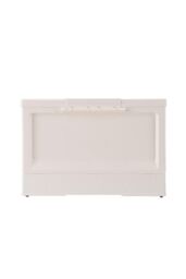 H&O Direct Collapsible Plastic Storage Bins Double-Door Organizer Box in White - Size: Small - thumbnail 3