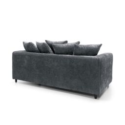 Abakus Direct Harriet Crushed Chenille 3 Seater Sofa in Dark Grey - thumbnail 3