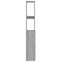 Berkfield Home Bathroom Cabinet Grey Sonoma 25x26.5x170 cm Engineered Wood - thumbnail 6