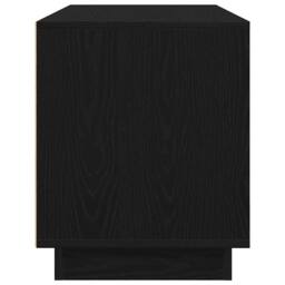 Berkfield Home TV Cabinet with LED Lights Black Oak 100x41x50 cm - Size: 100 x 41 x 50 cm - thumbnail 8