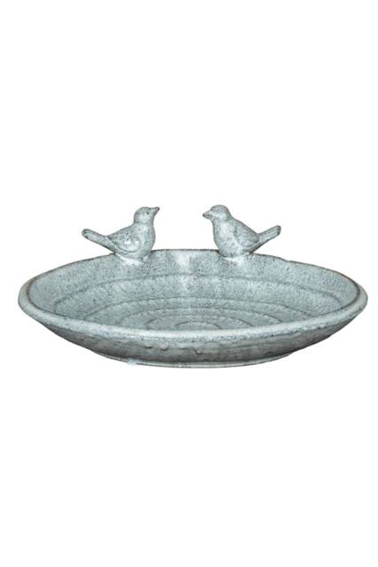KDMD Eira Bird Bath - Elegant Outdoor Garden Decor & Wildlife Accessory in Light Grey - image 1