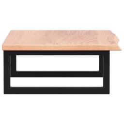 Berkfield Home Elegant Basin Shelf Wall Mounted¬†Steel and¬†Solid Wood Oak in Brown - thumbnail 5