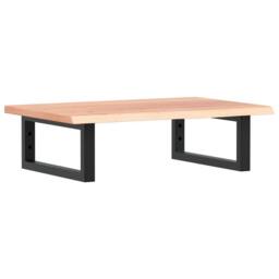 Berkfield Home Elegant Basin Shelf Wall Mounted¬†Steel and¬†Solid Wood Oak in Brown - thumbnail 3