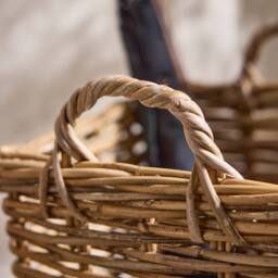 Dibor Traditional Natural Large Rattan Umbrella Stand Basket H56 x W33cm - thumbnail 4