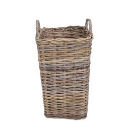 Dibor Traditional Natural Large Rattan Umbrella Stand Basket H56 x W33cm - thumbnail 2