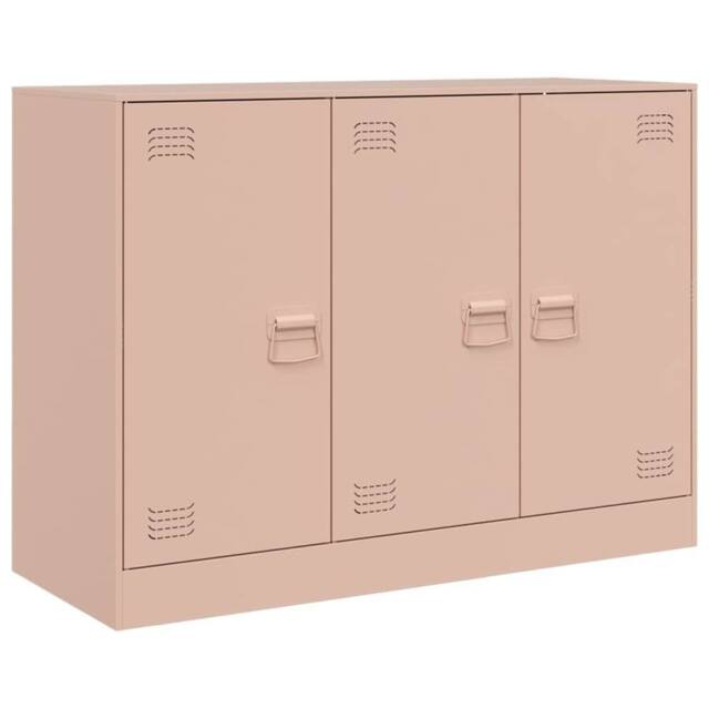 Berkfield Home Sideboard Pink 99x39x73 cm Steel - Size: 99 x 39 x 73 cm - image 1