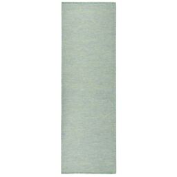Berkfield Home Outdoor Flatweave Rug 80x250 cm Turquoise in Black - Size: Medium