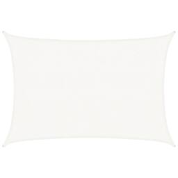Berkfield Home Sunshade Sail 160 g/m ² White 3x4.5 m HDPE - thumbnail 1