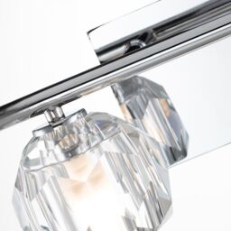 Netlighting Quoizel Regalia Wall Lamp Polished Chrome 3000K IP44 in Grey - thumbnail 3