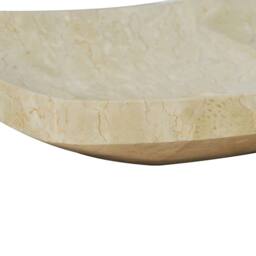 Berkfield Home Sink 50x35x12 cm Marble Cream - Size: 50 x 35 x 12 cm - thumbnail 6
