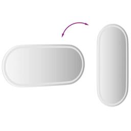 Berkfield Home LED Bathroom Mirror 100x45 cm Oval in Clear - thumbnail 9