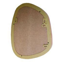 Agenzia 14 Modern Small Gold Pebble Metal Wall Mirror 28 x 36cm - Size: 28 x 36 cm - thumbnail 6