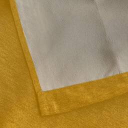 Luxury Living Chenille Blackout Pencil Pleat Top Curtains in Yellow - Size: 229 cm width x 229 cm drop - thumbnail 5