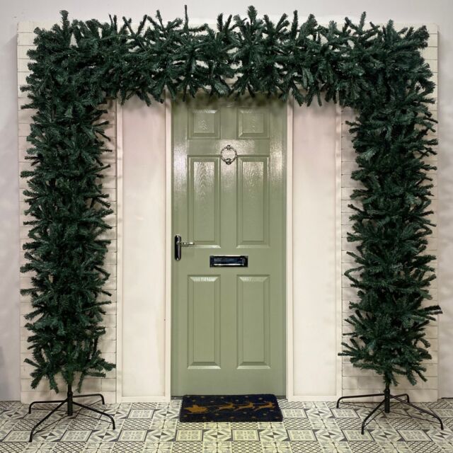 Samuel Alexander 8ft (2.4m) Indoor Outdoor Artificial Christmas Tree Arch in Green - image 1