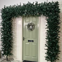 Samuel Alexander 8ft (2.4m) Indoor Outdoor Artificial Christmas Tree Arch in Green - thumbnail 2
