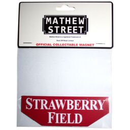 Beatles Strawberry Field Embossed Fridge Magnet in Red - thumbnail 2