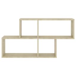 Berkfield Home Wall Shelf Sonoma Oak 100x18x53 cm Engineered Wood in Brown - Size: 100 x 18 x 53 cm - thumbnail 4